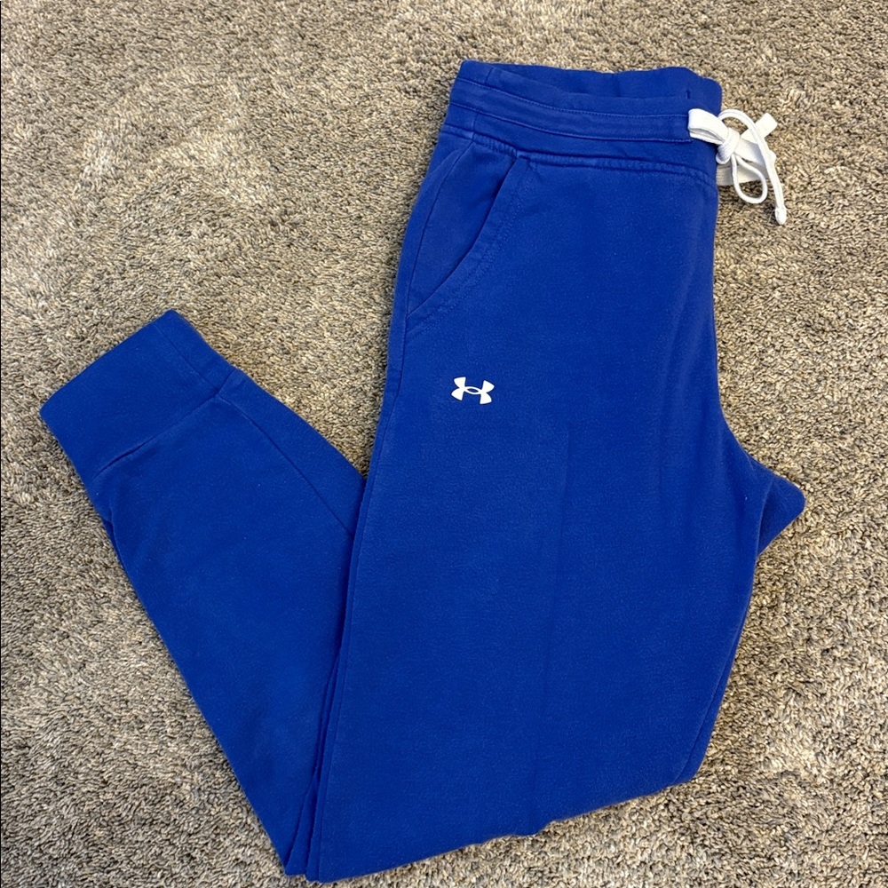 Under Armour Royal Blue Joggers with White Tie